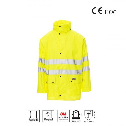 Giacca antipioggia in alta visibilità River-jacket