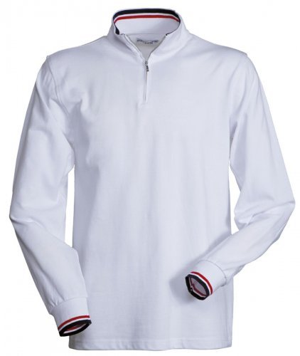 Polo a manica lunga a mezza zip prive'