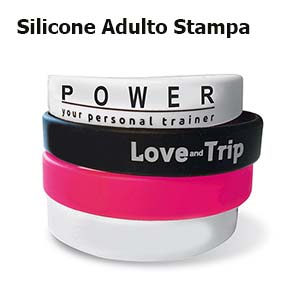 Braccialetti silicone stampati
