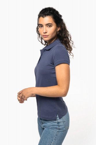 Polo piqué donna maniche corte