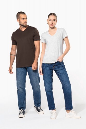 T-shirt donna manica corta scollo a v