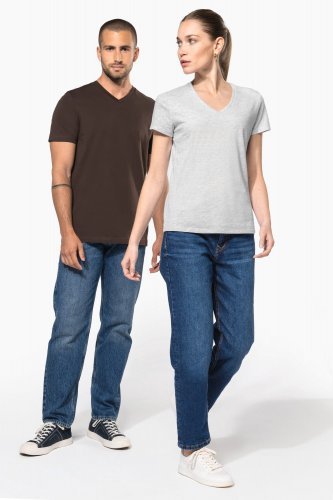 T-shirt donna manica corta scollo a v