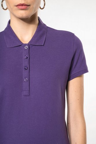 Polo piqué donna manica corta