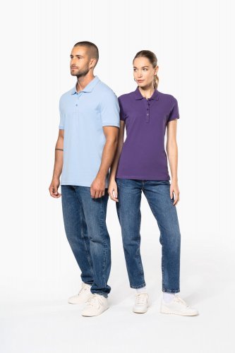 Polo piqué donna manica corta