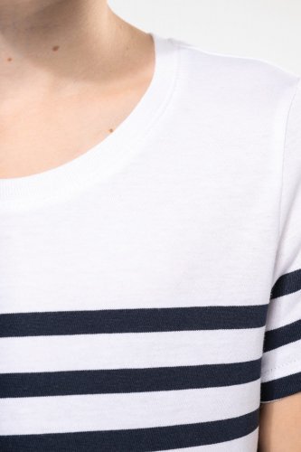 T-shirt bambino in stile marinaro bio girocollo