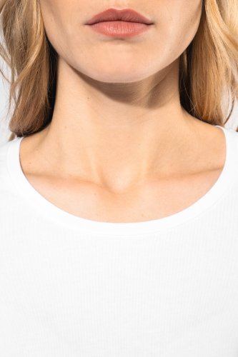 T-shirt donna maniche lunghe girocollo