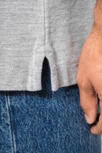 T-shirt piqué uomo scollo a v