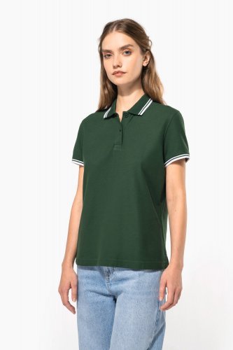 Polo donna maniche corte a righe