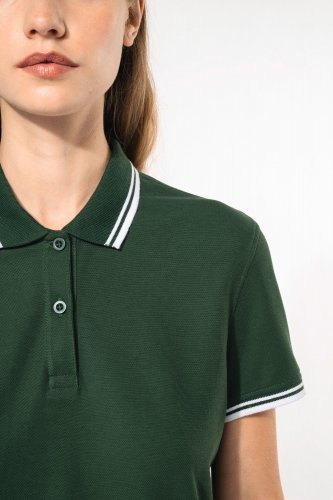 Polo donna maniche corte a righe