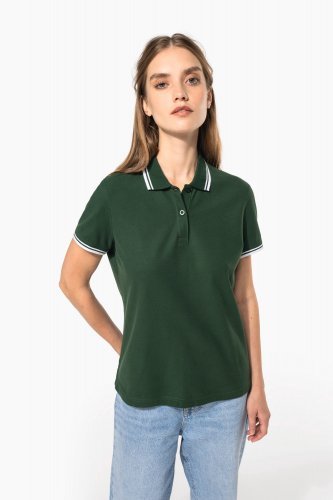 Polo donna maniche corte a righe