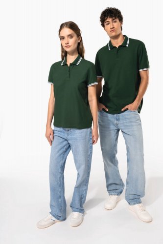 Polo donna maniche corte a righe