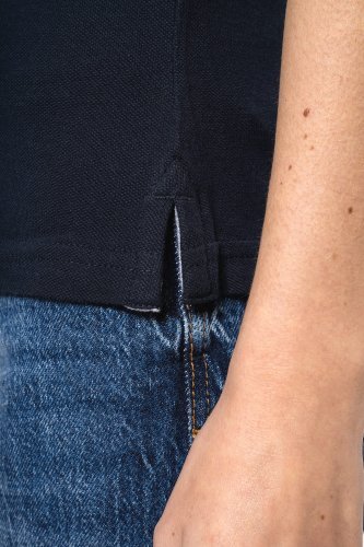 Polo piqué donna bicolore