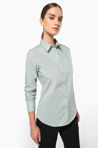 Camicia popeline policotone donna facile da lavare
