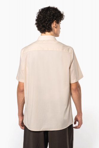 Camicia popeline policotone uomo maniche corte facile da lavare