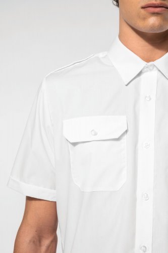 Camicia pilota uomo manica corta