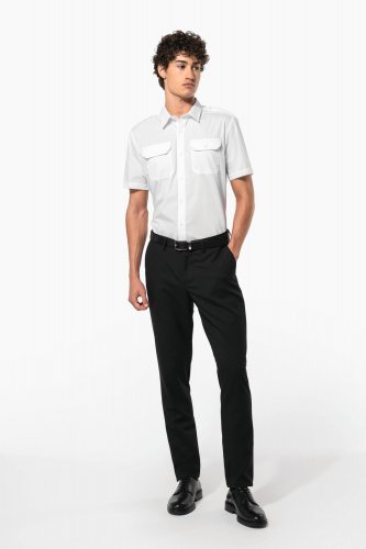 Camicia pilota uomo manica corta