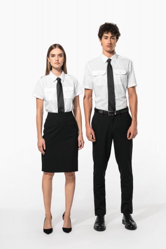 Camicia pilota uomo manica corta