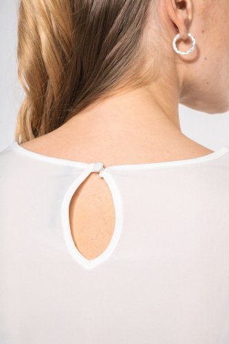 Blusa donna crêpe manica lunga