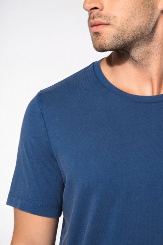 T-shirt uomo manica corta slavata vintage look