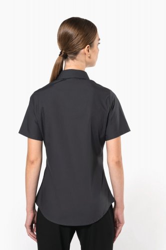 Camicia donna in popeline manica corta