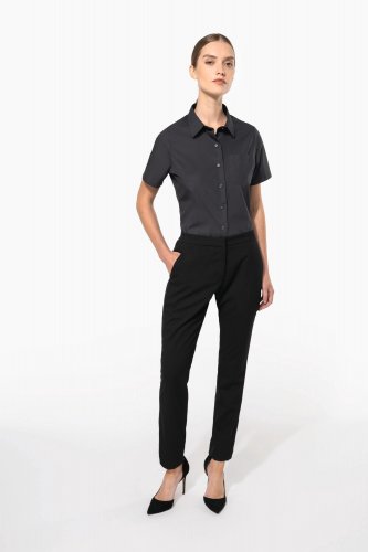 Camicia donna in popeline manica corta