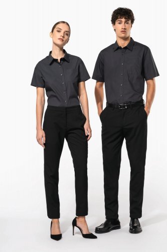 Camicia donna in popeline manica corta