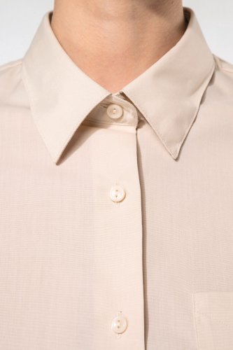 Camicia popeline policotone donna maniche 3/4 facile da lavare