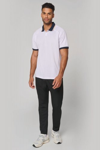 Maglia lifestyle con colletto a polo unisex