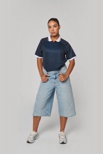 Maglia lifestyle con colletto a polo unisex