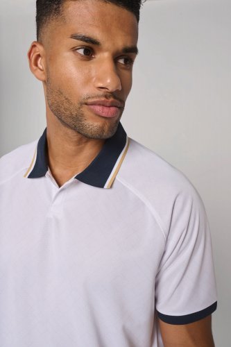 Maglia lifestyle con colletto a polo unisex