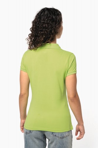 Polo piqué donna manica corta