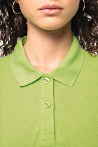 Polo piqué donna manica corta