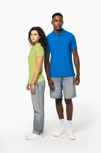 Polo piqué donna manica corta