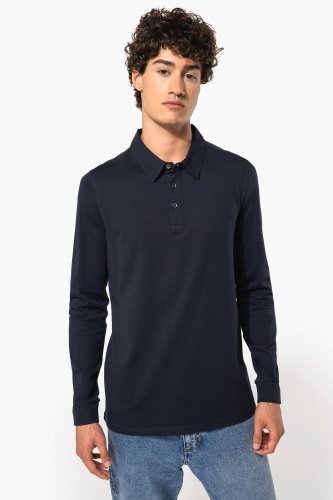 Polo jersey uomo manica lunga