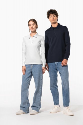 Polo jersey uomo manica lunga