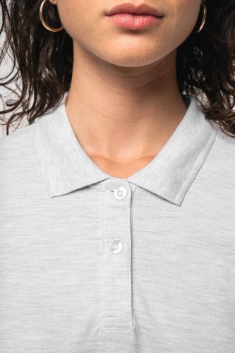 Polo piqué donna manica lunga
