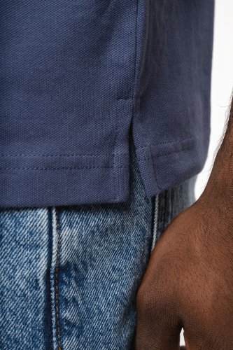 Polo piqué uomo maniche corte