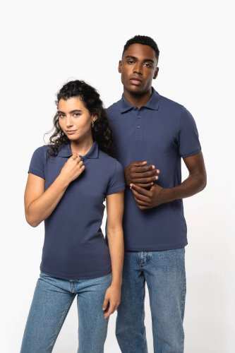 Polo piqué uomo maniche corte