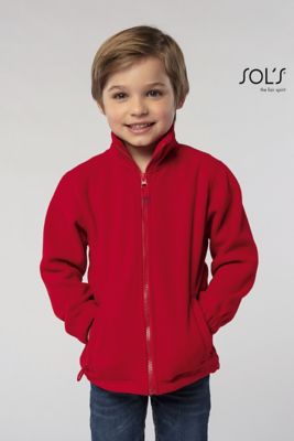 Giacca in pile con zip North Kids