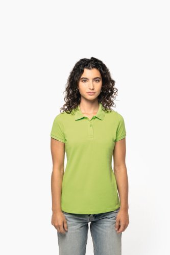 Polo piqué donna manica corta