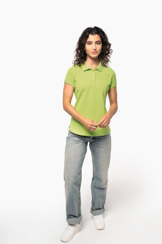 Polo piqué donna manica corta