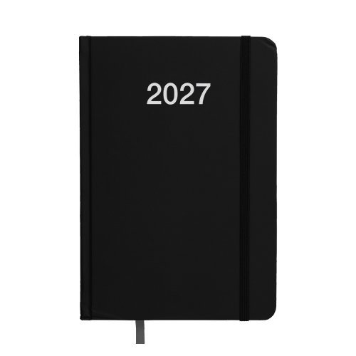 Agenda giornaliera 2027 con copertina rigida in cartoncino
