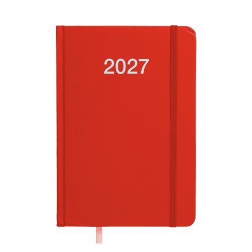 Agenda giornaliera 2027 con copertina rigida in cartoncino