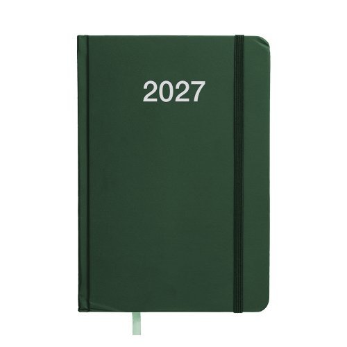 Agenda giornaliera 2027 con copertina rigida in cartoncino