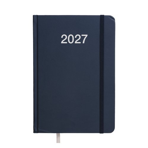 Agenda giornaliera 2027 con copertina rigida in cartoncino