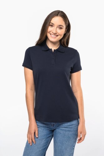 Polo piqué donna maniche corte