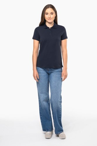 Polo piqué donna maniche corte