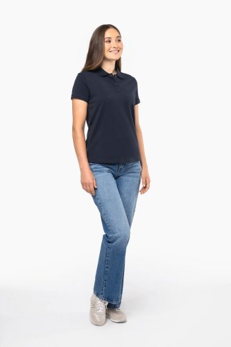 Polo piqué donna maniche corte