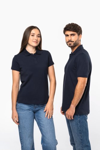 Polo piqué donna maniche corte