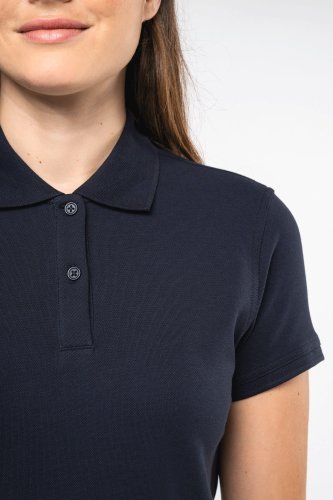 Polo piqué donna maniche corte